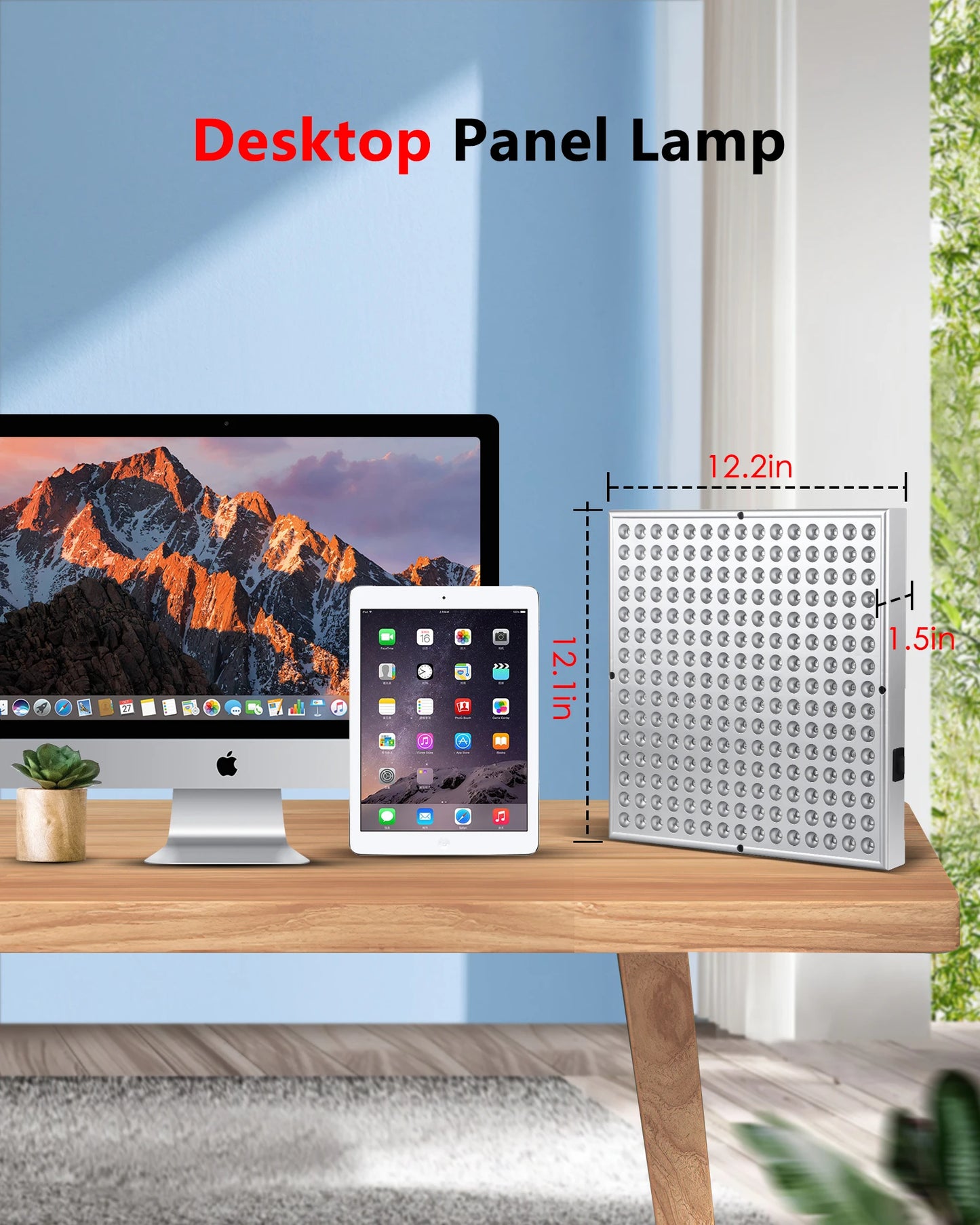 LED Red Light Therapy Panel Lamp for Facial Smoothing & Anti Aging Skin Care 225 LED