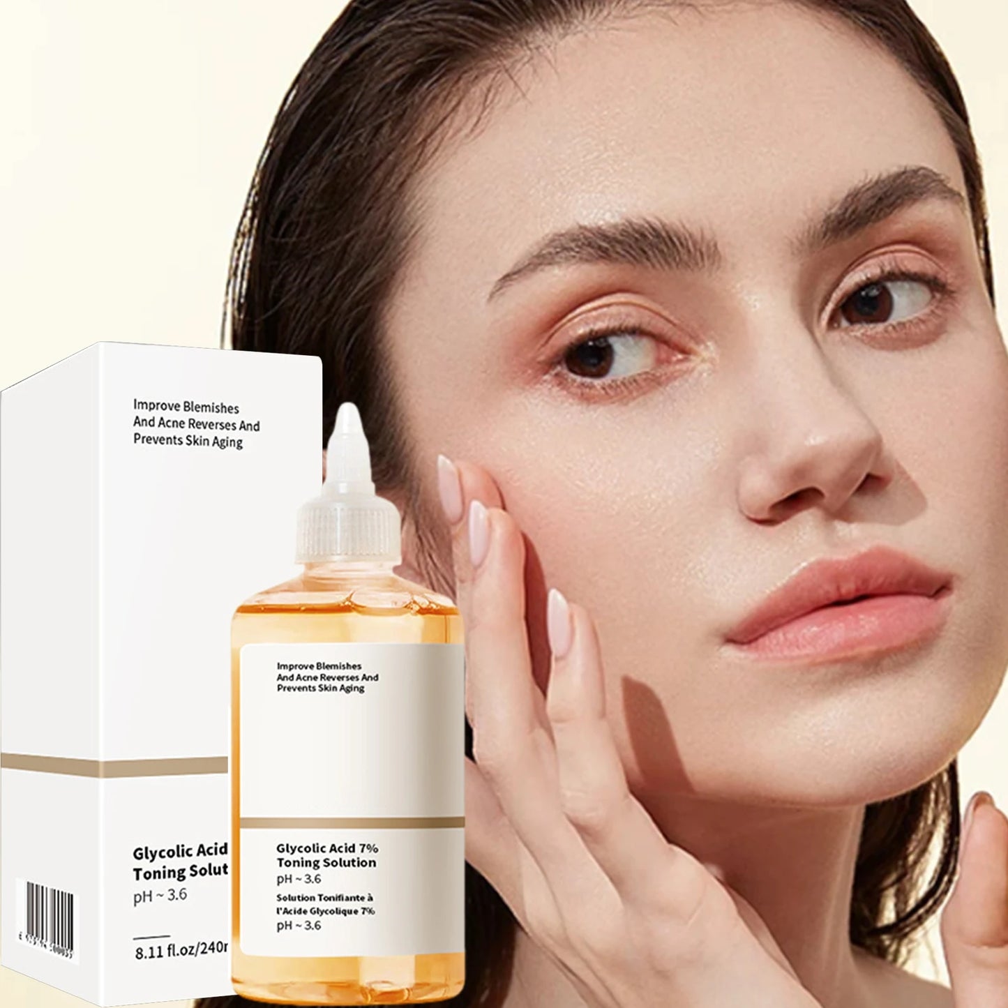 Glycolic Acid 7% Toning Solution Acne Remover Lifting  & Firming Wrinkles (240ml)