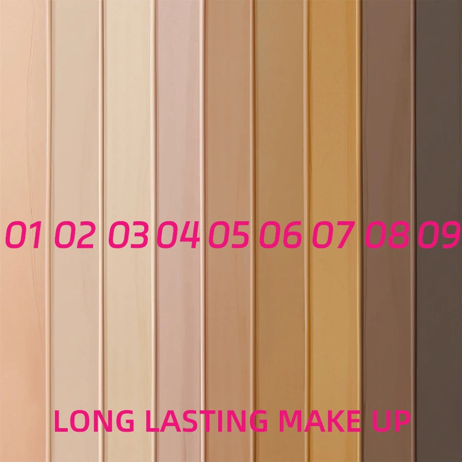 Full Coverage Concealer Liquid Foundation in 9 Shade