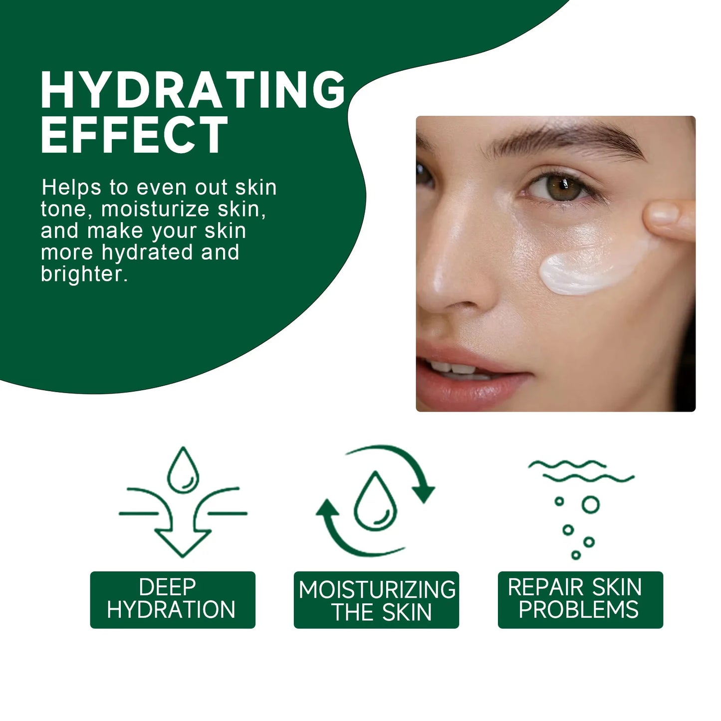 Acne-Prone Herbal Face Cream, Oil Control + Pore Shrinking Serum