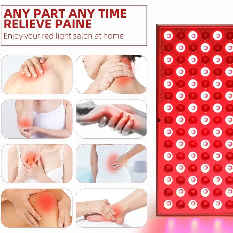 LED Red Light Therapy Panel Lamp for Facial Smoothing & Anti Aging Skin Care 225 LED