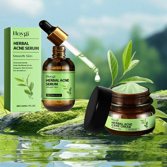 Acne-Prone Herbal Face Cream, Oil Control + Pore Shrinking Serum