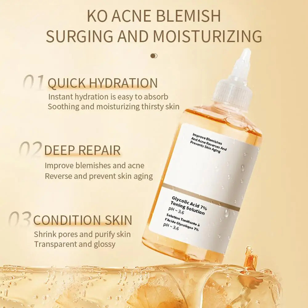 Glycolic Acid 7% Toning Solution Acne Remover Lifting  & Firming Wrinkles (240ml)
