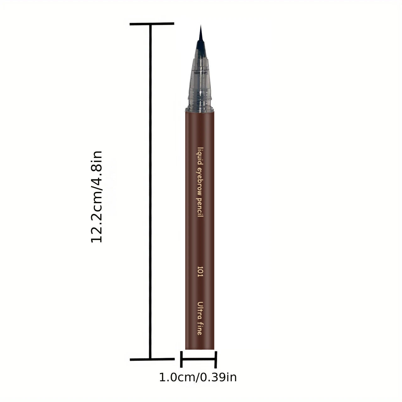 Ultra-fine eyebrow pencil waterproof, professional sweat-proof liquid eyeliner, dual-purpose durable makeup art